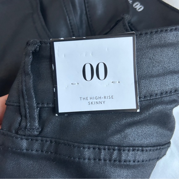 White House black market black coated high rise skinny jeans - Picture 6 of 9